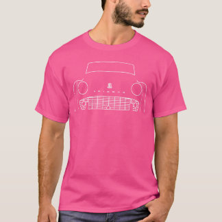 Triumphr3 Oldtimer Auto Weiße Umrandung Geburt Ret T-Shirt