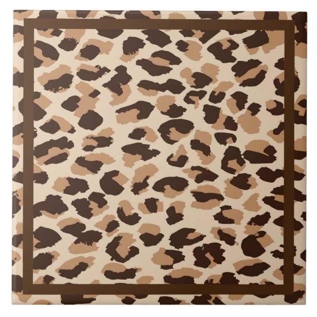 Trivet Tile Leopard Print Fliese (Vorderseite)