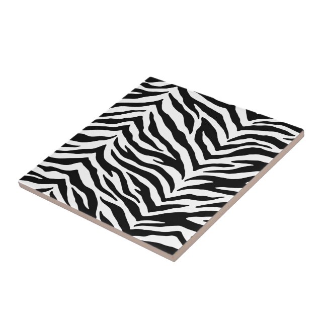 Trivet Tile-Zebra Print Fliese (Seite)