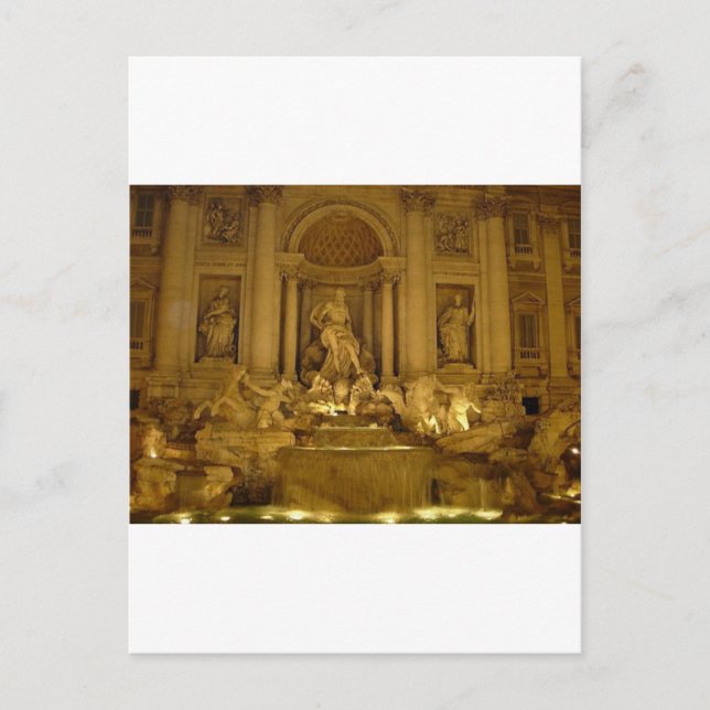 Trivi Fountain Postkarte (Vorderseite)