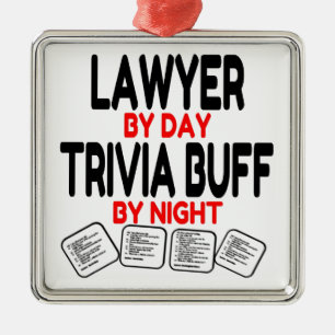 Trivia Buff Lawyer Ornament Aus Metall
