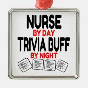 Trivia Buff Nurse Ornament Aus Metall