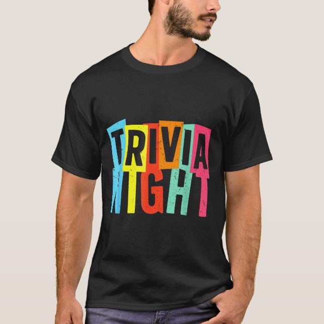 Trivia Night Art For Men Women Trivia Host Trivia  T-Shirt (Vorderseite)