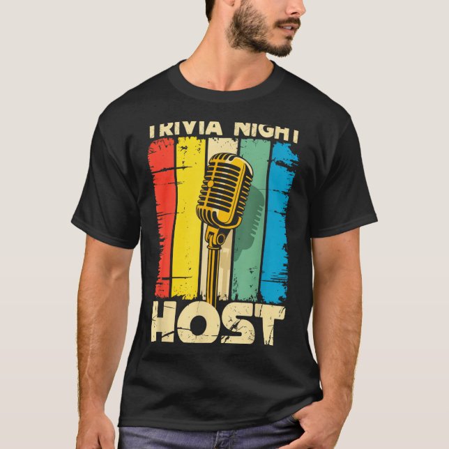 Trivia Night Host Quiz Game Entertainer Moderator  T-Shirt (Vorderseite)