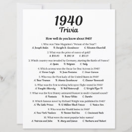 Trivia-Spiel 1940