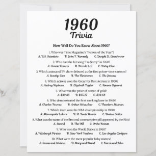 Trivia-Spiel 1960