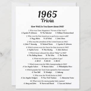 Trivia-Spiel 1965