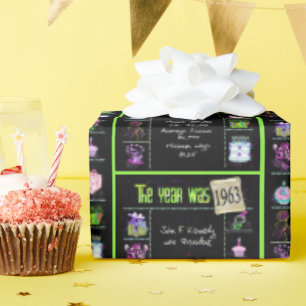 Trivia zum Geburtstag 1963 Geschenkpapier