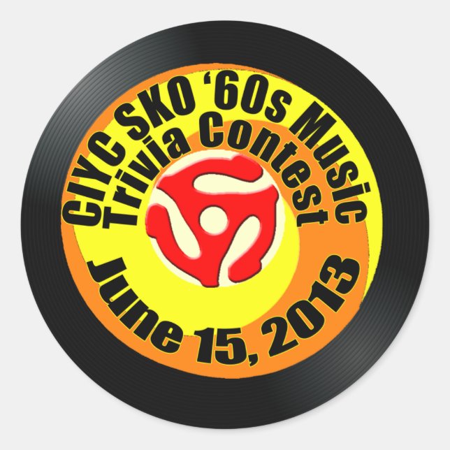 Trivialwettbewerb 3 runder aufkleber (Vorderseite)