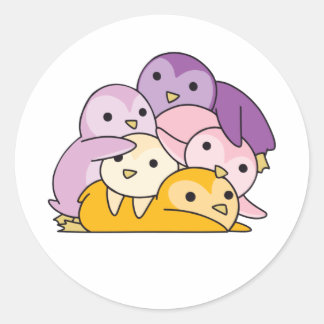 Trixic Flag Pride Lgbtq Niedlich Pinguin Runder Aufkleber