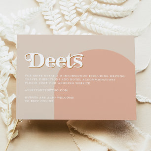 TRIXIE Blush Retro Arched Details Card der 70er Ja Einladung