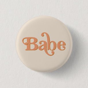 TRIXIE Retro 70's Das Party Bachelorette Babe Button