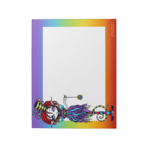 Trixy Pixie Stick Sideshow Circus BIG Notepad Notizblock
