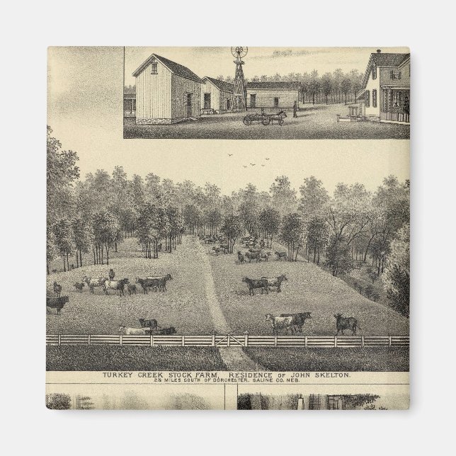 Trkei, Creek Farm, Nebraska Magnet (Vorne)
