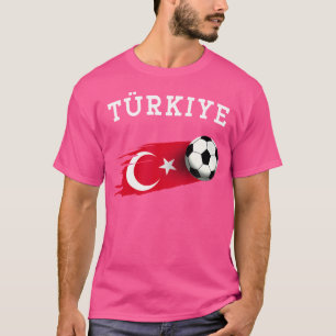 Trkiye Flag Türkei Flag Türkisches Fußballfokus T-Shirt