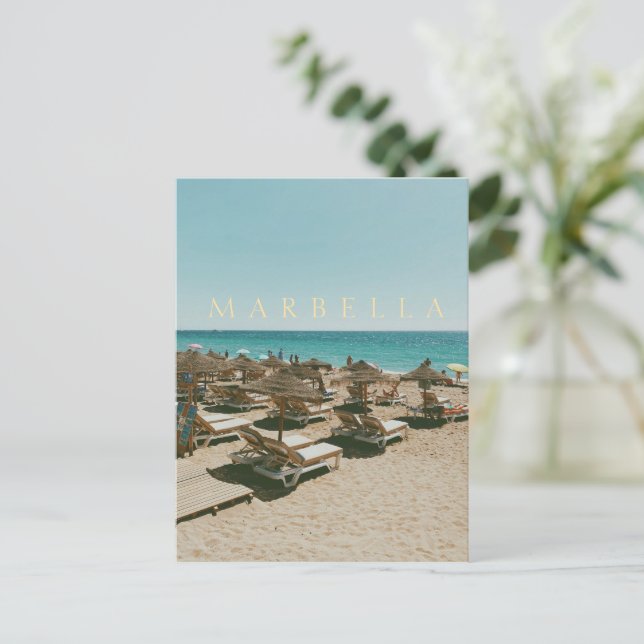 Trocadero Playa - Marbella - Spanien Postkarte (Stehend Vorderseite)