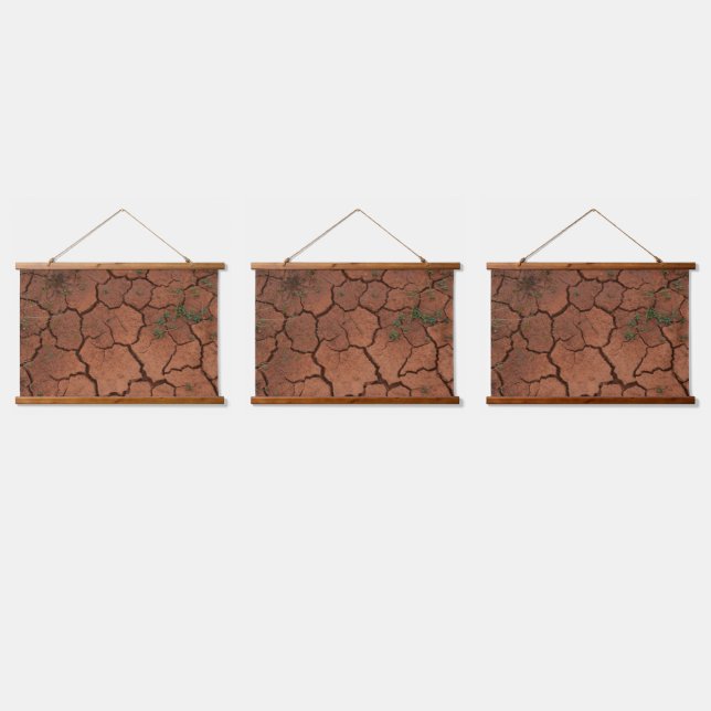 trocken, gebrochen wandteppich mit holzrahmen (Dreifach)
