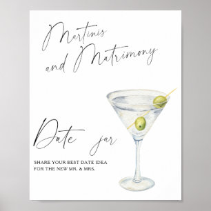Trocken Martini Junggesellinnen-Abschied Ideen für Poster
