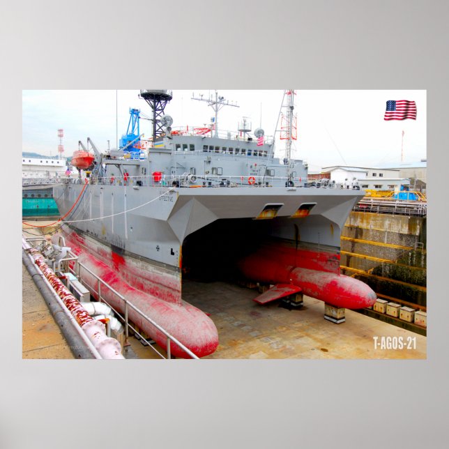 TROCKEN SIE DOCK! - US-Marineschiffe Poster (Vorne)