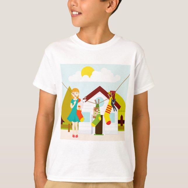 Trockene Katzen T-Shirt (Vorderseite)