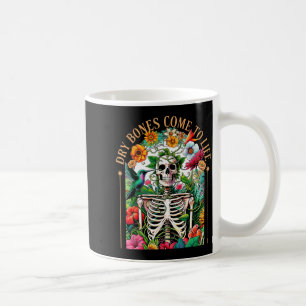 Trockene Knochen werden lebendig Lustiges Skelett Kaffeetasse