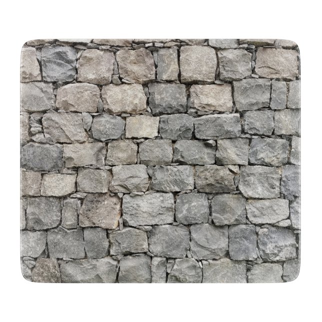 Trockene Steinmauer Quirky Schneidebrett (Vorderseite)