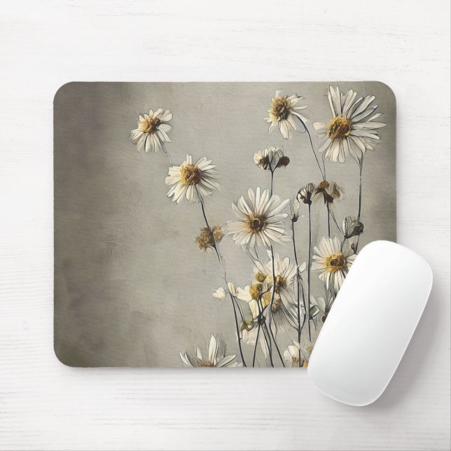 Trockene Wildblume Daisies Mousepad (Mit Mouse)