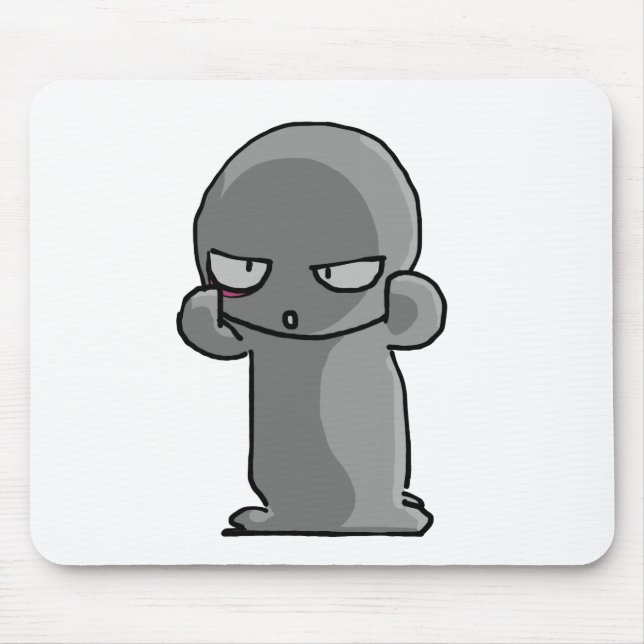 Trockenes Gesicht des kleinen grauen Babys Mousepad (Vorne)