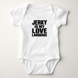Trockenfleisch Ist Meine Liebessprache Lustiges Ri Baby Strampler