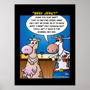 "Trockenfleisch vom Rind " Poster