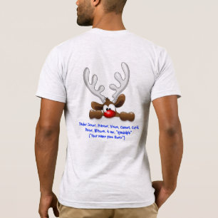 TROCKENGEFÜHL VON SPASS FUNNY REINDEER GRAY T - SH T-Shirt