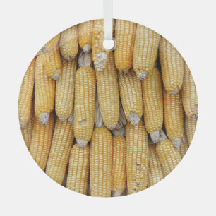 Trockenmaisstapel: texturiert ornament aus glas