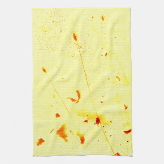 Trockenpoppy Stalks Sonnenaufdruck Küchentücher (Vertikal)