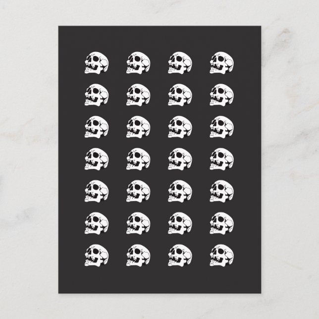 Trocknen als Knochenmuster I Postkarte (Vorderseite)