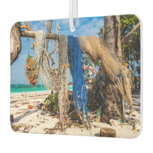 Trocknen der Netze am Strand Autolufterfrischer