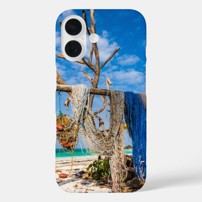 Trocknen der Netze am Strand Case-Mate iPhone Hülle (Rückseite)