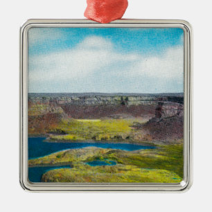 Trocknen Sie Fall-Staats-Park, großartige Coulee Silbernes Ornament