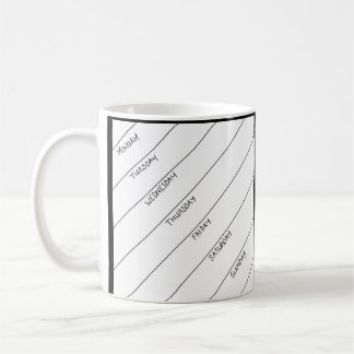 Trocknen Sie Löschen-tägliche Planer-Tasse Tasse