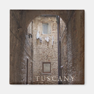 Trocknende Wäscherei im Toskana-Textmagneten Magnet