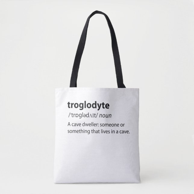 Troglodyte - Funny Cave Dweller Caver Speleology (Vorderseite)