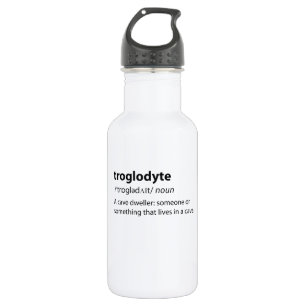 Troglodyte - Funny Cave Dweller Caver Speleology Edelstahlflasche