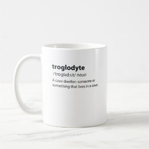 Troglodyte - Funny Cave Dweller Caver Speleology Kaffeetasse