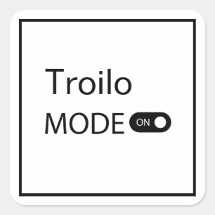 Troilo-Modus lustig Tanguero Tango Dancer Milonga Quadratischer Aufkleber