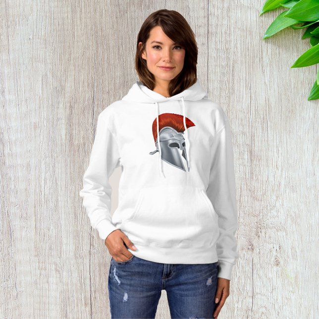 Trojan Helmet Womens Hoodie (Von Creator hochgeladen)
