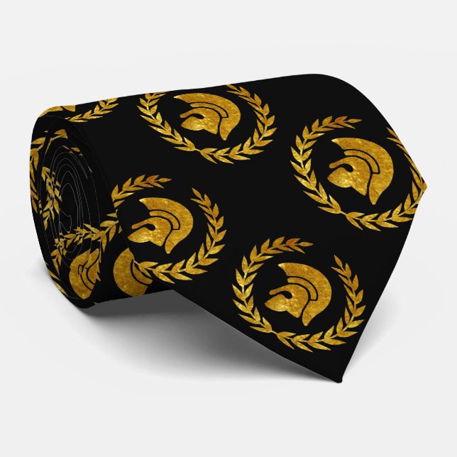 Trojan Krieger im Gold Krawatte (Gerollt)