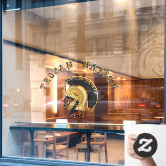 Trojan Nation Window Clying Fensteraufkleber