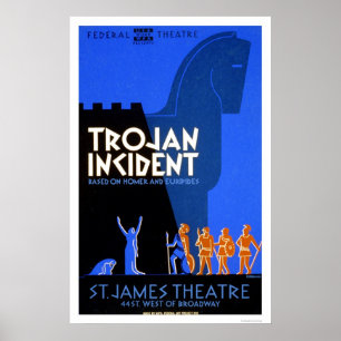 Trojan Vorfall Homer WPA 1937 Poster