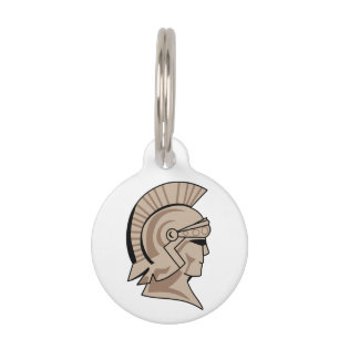 Trojaner oder Spartan-Mascot Haustiermarke