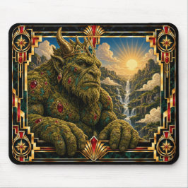 Troll, Art Deco Mythisch Mousepad