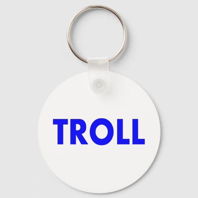 Troll Blue Schlüsselanhänger (Vorderseite)